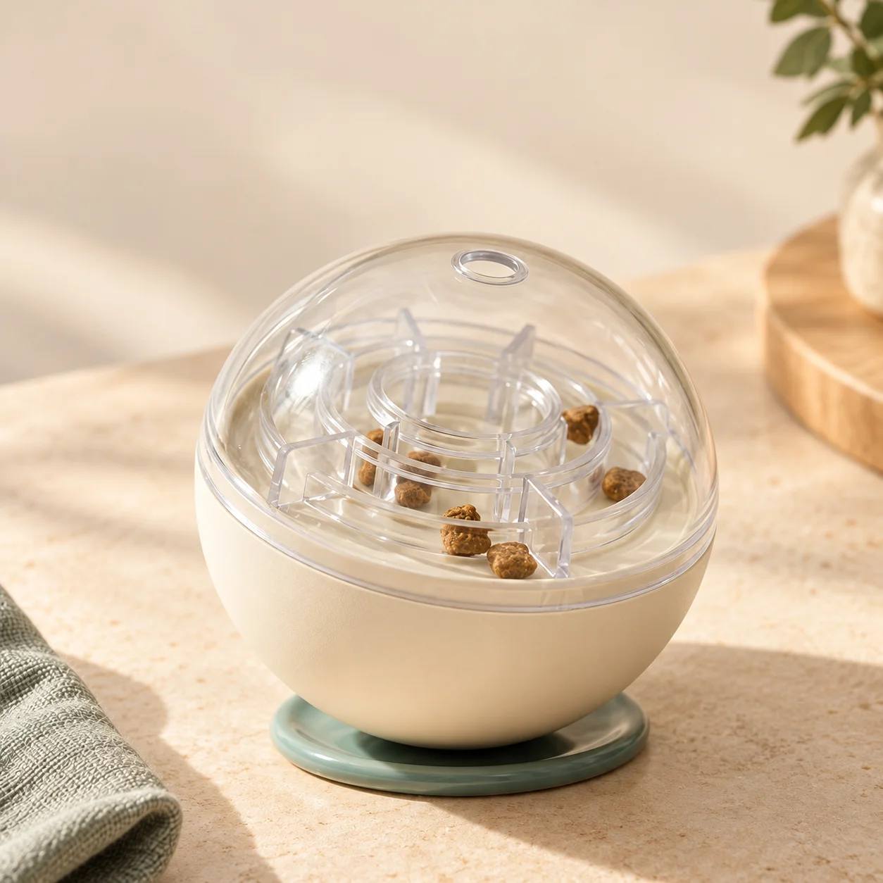 Ses friandises restent visibles dans le dôme