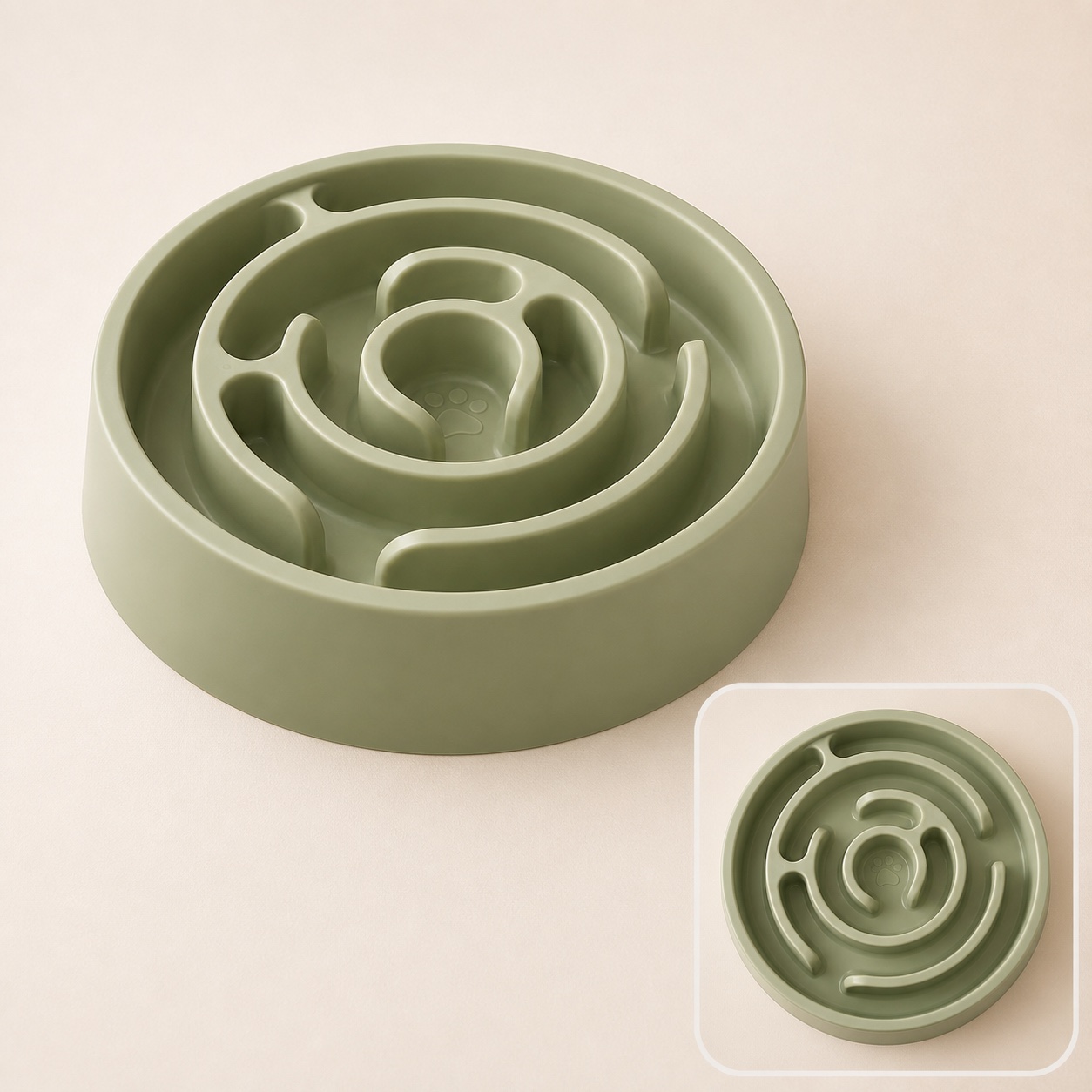 Illustrative view of the Naïa Tempo bowl and close-up of its maze